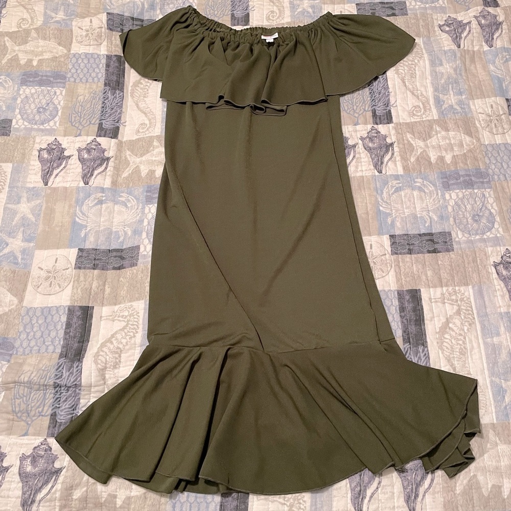 Lularoe Green Cici Dress